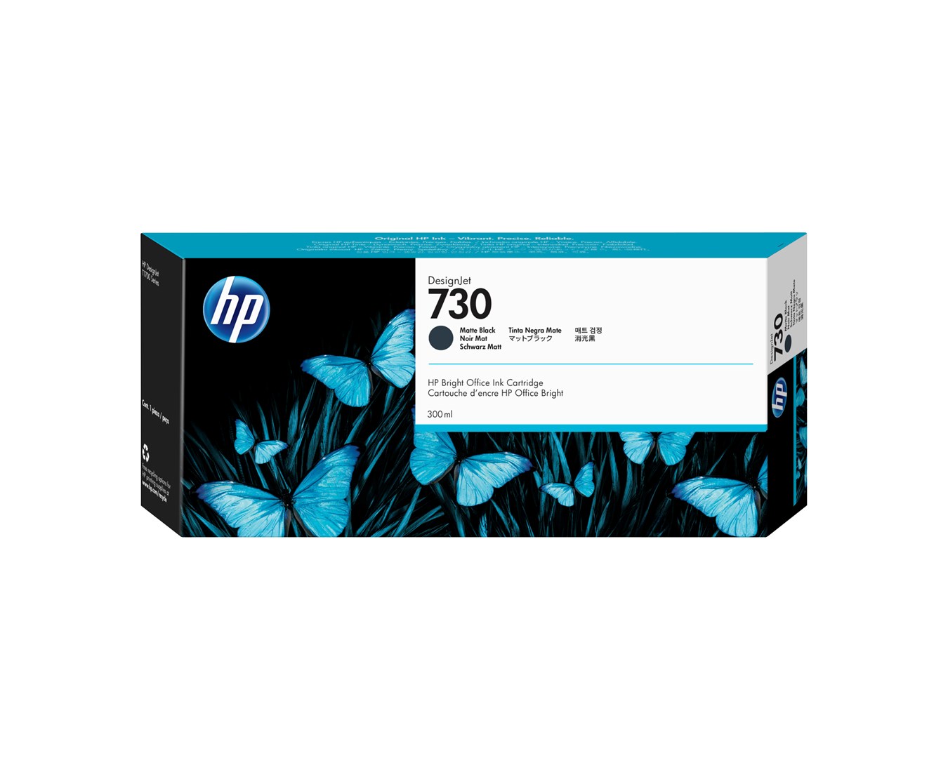 HP 730 300-ml Matte Black DesignJet Ink Cartridge HP 730 300-ml Matte Black DesignJet Ink Cartridge