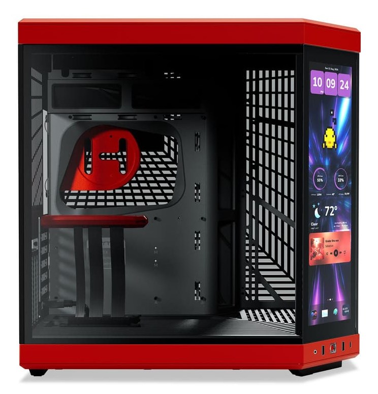 HYTE Y70 Touch Infinite Midi Tower Black, Cherry colour HYTE Y70 Touch Infinite Midi Tower Black, Cherry colour