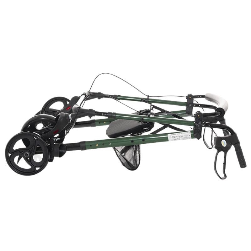 Rehabilitation support with seat and bag for seniors Green Rehabilitation support with seat and bag for seniors Green