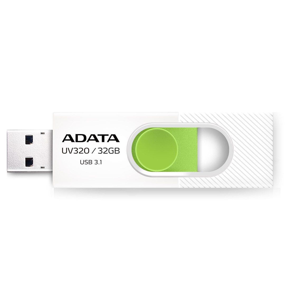 ADATA UV320 USB flash drive 32 GB USB Type-A 3.2 Gen 1 (3.1 Gen 1) Green, White ADATA UV320 USB flash drive 32 GB USB Type-A 3.2 Gen 1 (3.1 Gen 1) Green, White