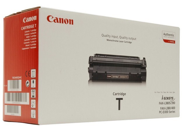 Canon Toner T toner cartridge 1 pc(s) Original Black Canon Toner T toner cartridge 1 pc(s) Original Black