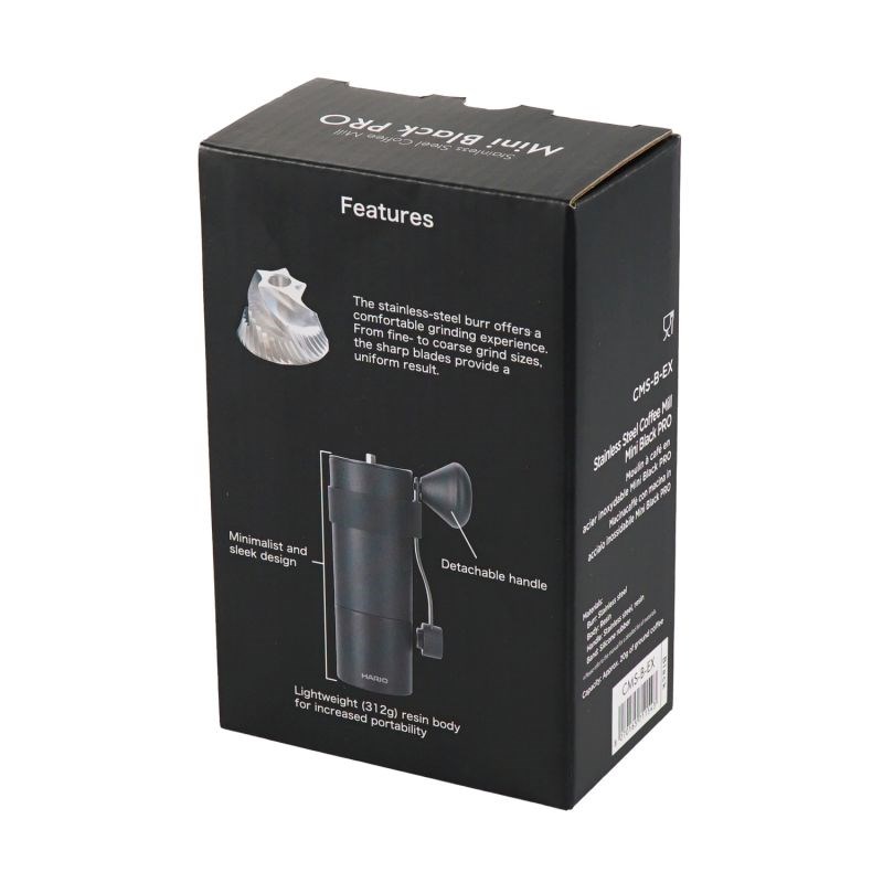 HARIO Mini Black Pro Bean coffee hand grinder black HARIO Mini Black Pro Bean coffee hand grinder black