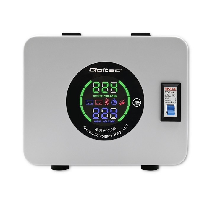 Qoltec 50726 Automatic Voltage Stabilizer AVR 5000VA Qoltec 50726 Automatic Voltage Stabilizer AVR 5000VA