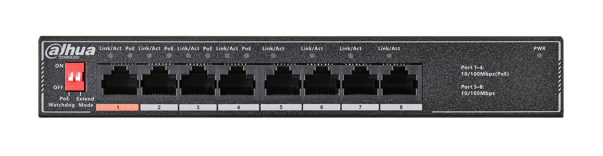 Dahua Technology PoE SF1008LP Unmanaged L2 Fast Ethernet (10/100) Power over Ethernet (PoE) Black Dahua Technology PoE SF1008LP Unmanaged L2 Fast Ethernet (10/100) Power over Ethernet (PoE) Black