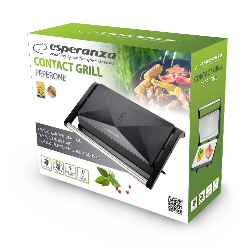 Esperanza EKG013 Ceramic Contact Grill 850W Esperanza EKG013 Ceramic Contact Grill 850W