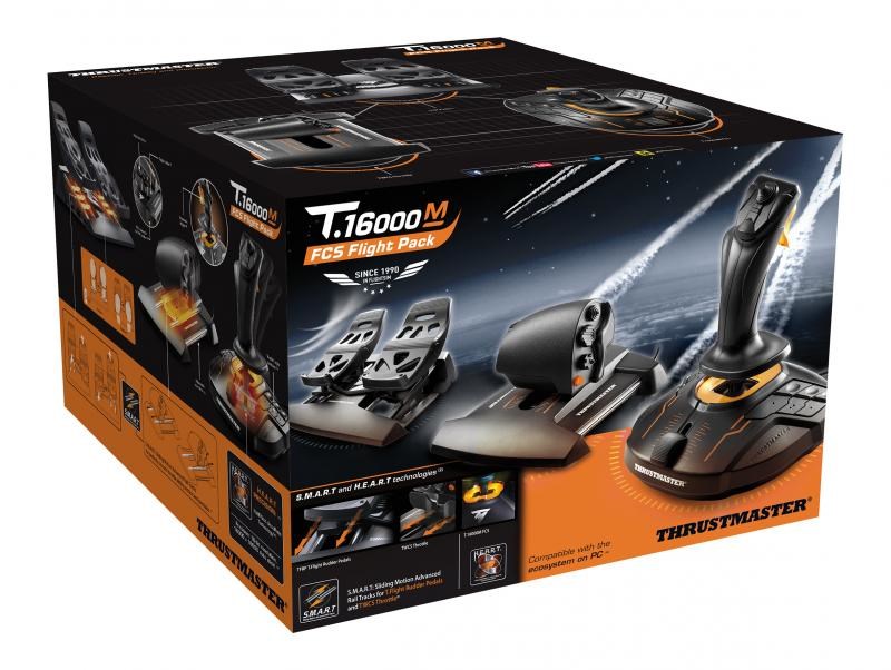 Thrustmaster T-16000M FCS Flight Pack Black USB Joystick Analogue / Digital MAC, PC Thrustmaster T-16000M FCS Flight Pack Black USB Joystick Analogue / Digital MAC, PC