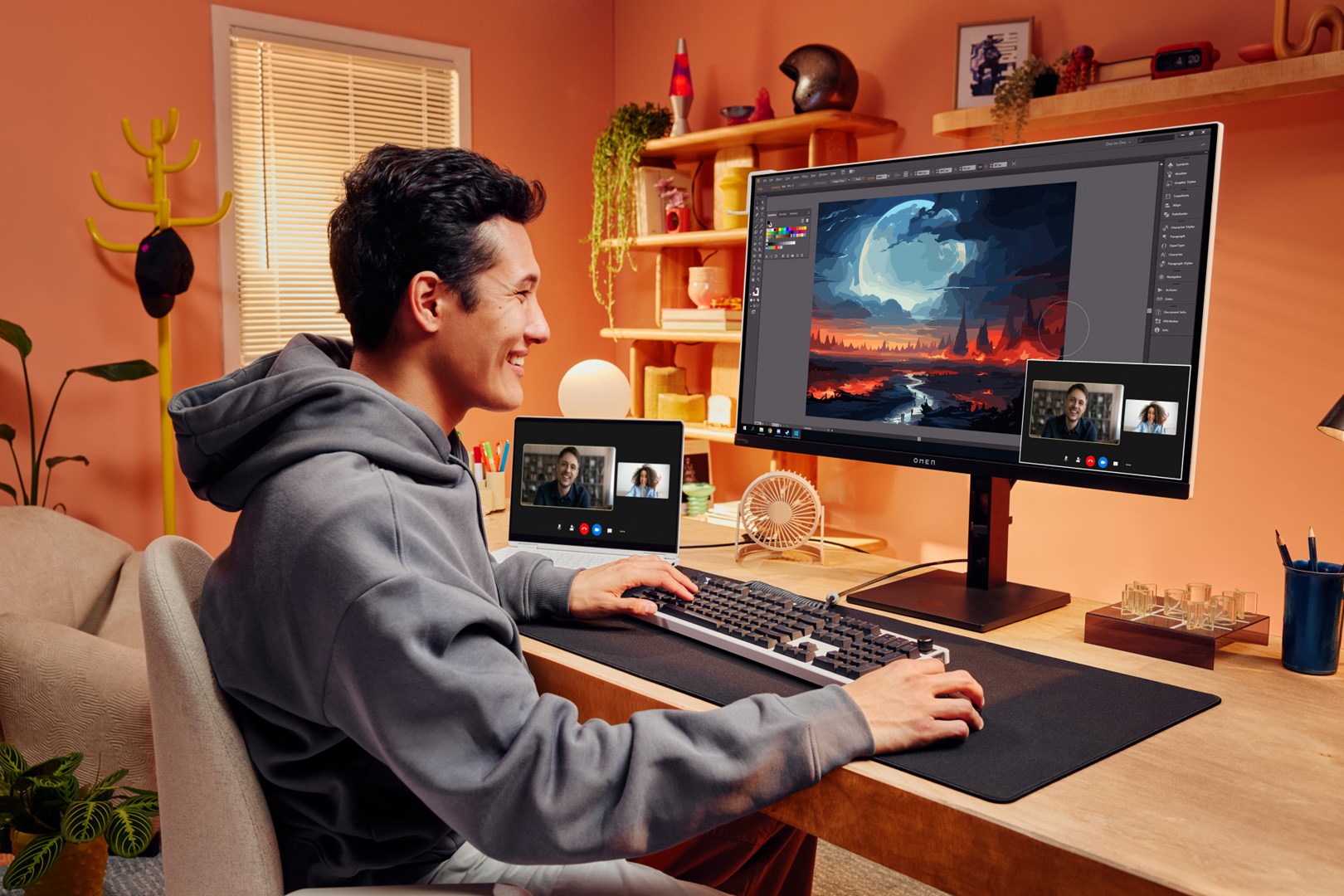 HP OMEN Transcend 31.5 inch UHD 240Hz OLED Gaming Monitor - Transcend 32 HP OMEN Transcend 31.5 inch UHD 240Hz OLED Gaming Monitor - Transcend 32