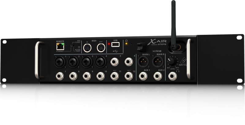 Behringer XR12 audio mixer 12 channels Black Behringer XR12 audio mixer 12 channels Black