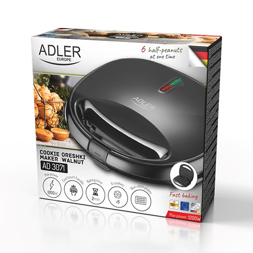 Adler AD 3071 Peanut Toaster (12 pcs.) Black Adler AD 3071 Peanut Toaster (12 pcs.) Black