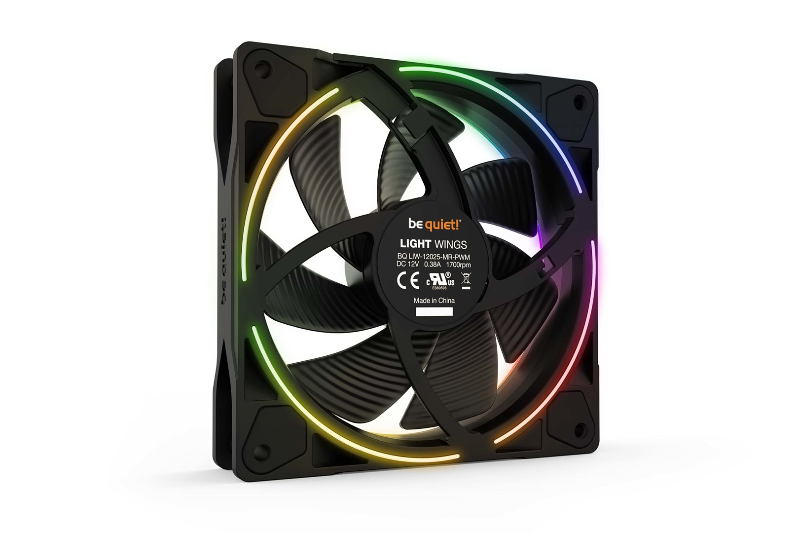 be quiet! Light Wings 120mm ARGB PWM Fan Black 3 Pack be quiet! Light Wings 120mm ARGB PWM Fan Black 3 Pack