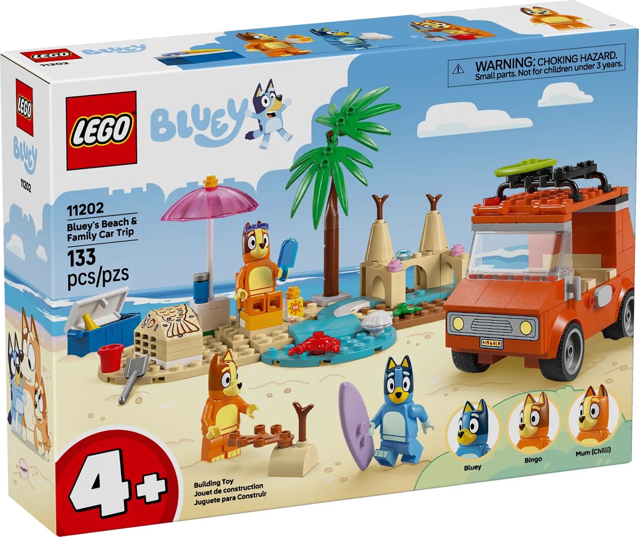 LEGO BLUEY 11202 Bluey's Beach & Family Car Trip LEGO BLUEY 11202 Bluey's Beach & Family Car Trip