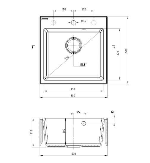 1-bowl granite sink 1-bowl granite sink