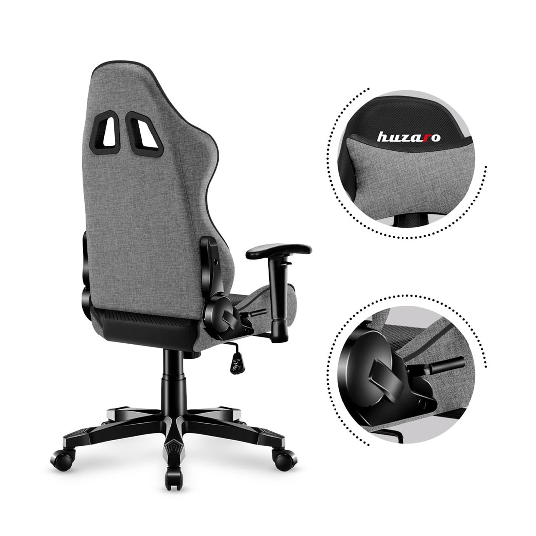 Gaming chair for children Huzaro HZ-Ranger 6.0 Gray Mesh, gray and black Gaming chair for children Huzaro HZ-Ranger 6.0 Gray Mesh, gray and black