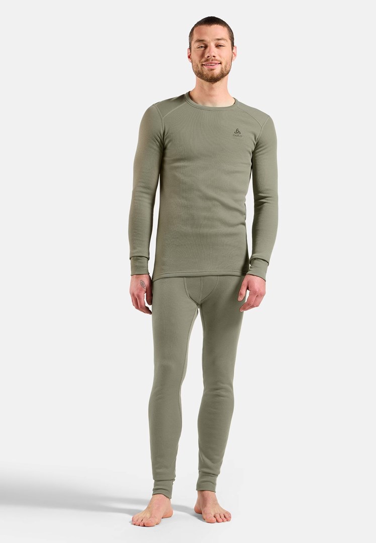 ODLO BL TOP crew neck l/s ACTIVE WARM long-sleeved thermal underwear, size L, grey ODLO BL TOP crew neck l/s ACTIVE WARM long-sleeved thermal underwear, size L, grey