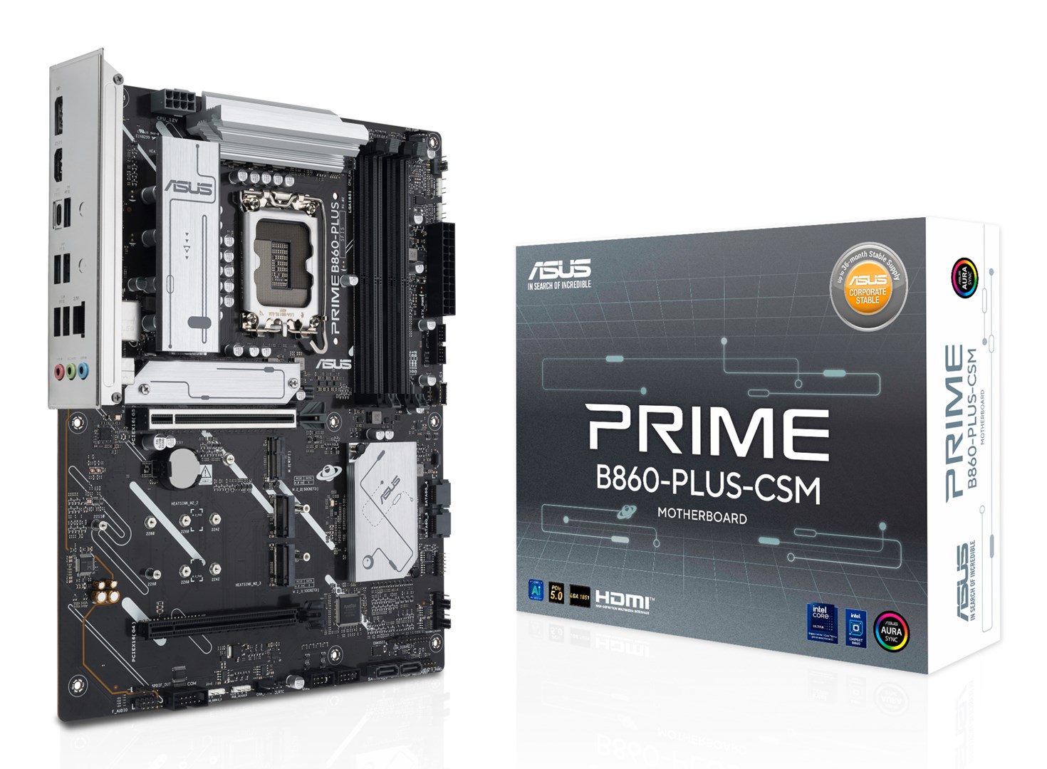 ASUS PRIME B860-PLUS-CSM Intel B860 LGA 1851 (Socket V1) ATX ASUS PRIME B860-PLUS-CSM Intel B860 LGA 1851 (Socket V1) ATX