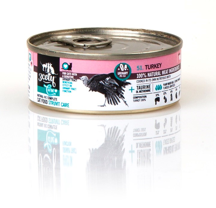 3COTY Turkey Struvite care - wet cat food - 80g 3COTY Turkey Struvite care - wet cat food - 80g