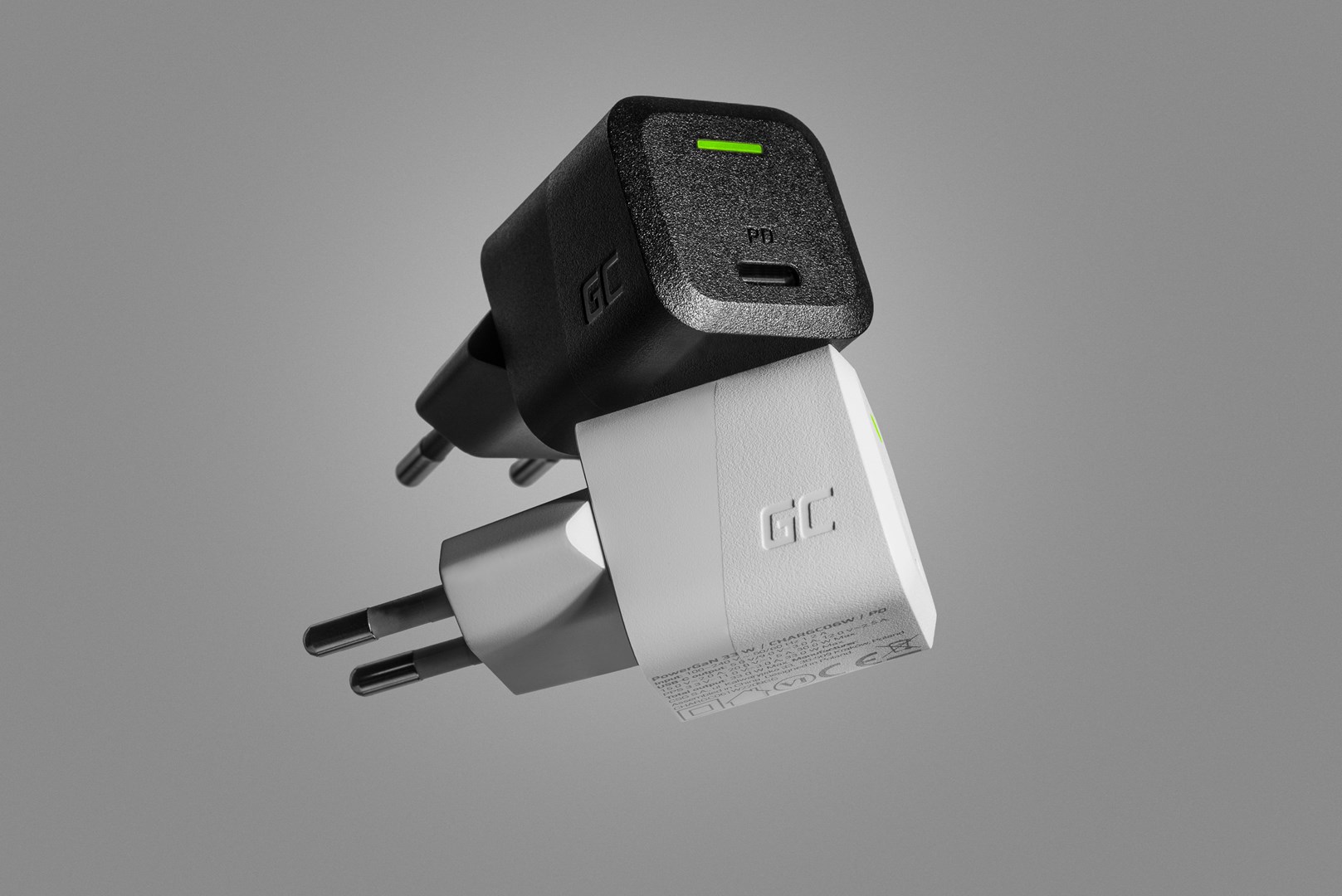 USB Charger Green Cell PowerGaN 33 W PD 3.0 QC 3.0 1x USB-C black USB Charger Green Cell PowerGaN 33 W PD 3.0 QC 3.0 1x USB-C black