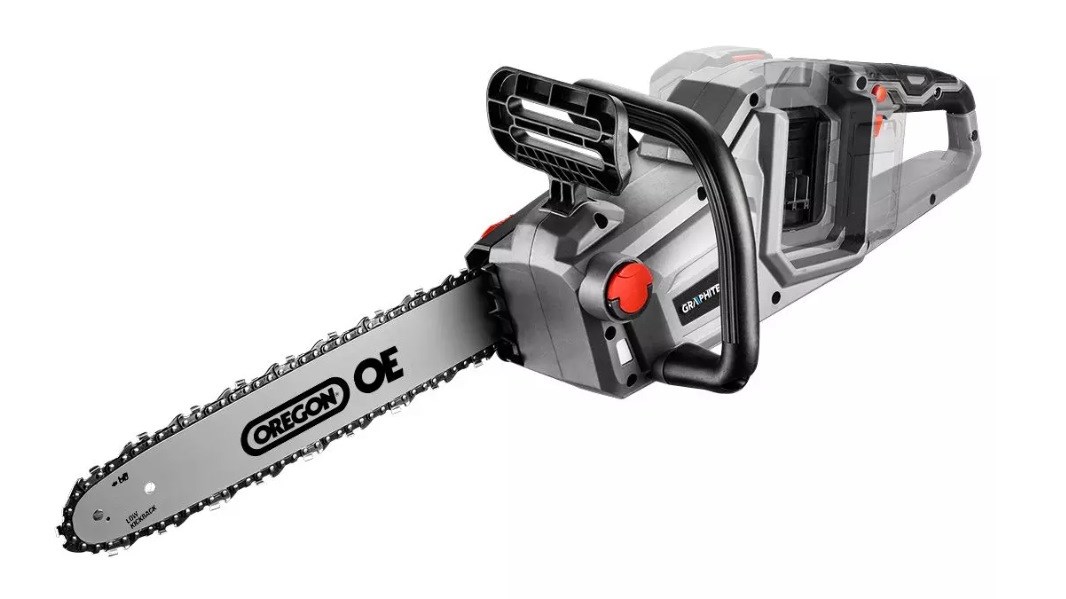Graphite Energy+ 36V, Li-Ion brushless cordless chainsaw, 14" guide bar Graphite Energy+ 36V, Li-Ion brushless cordless chainsaw, 14" guide bar