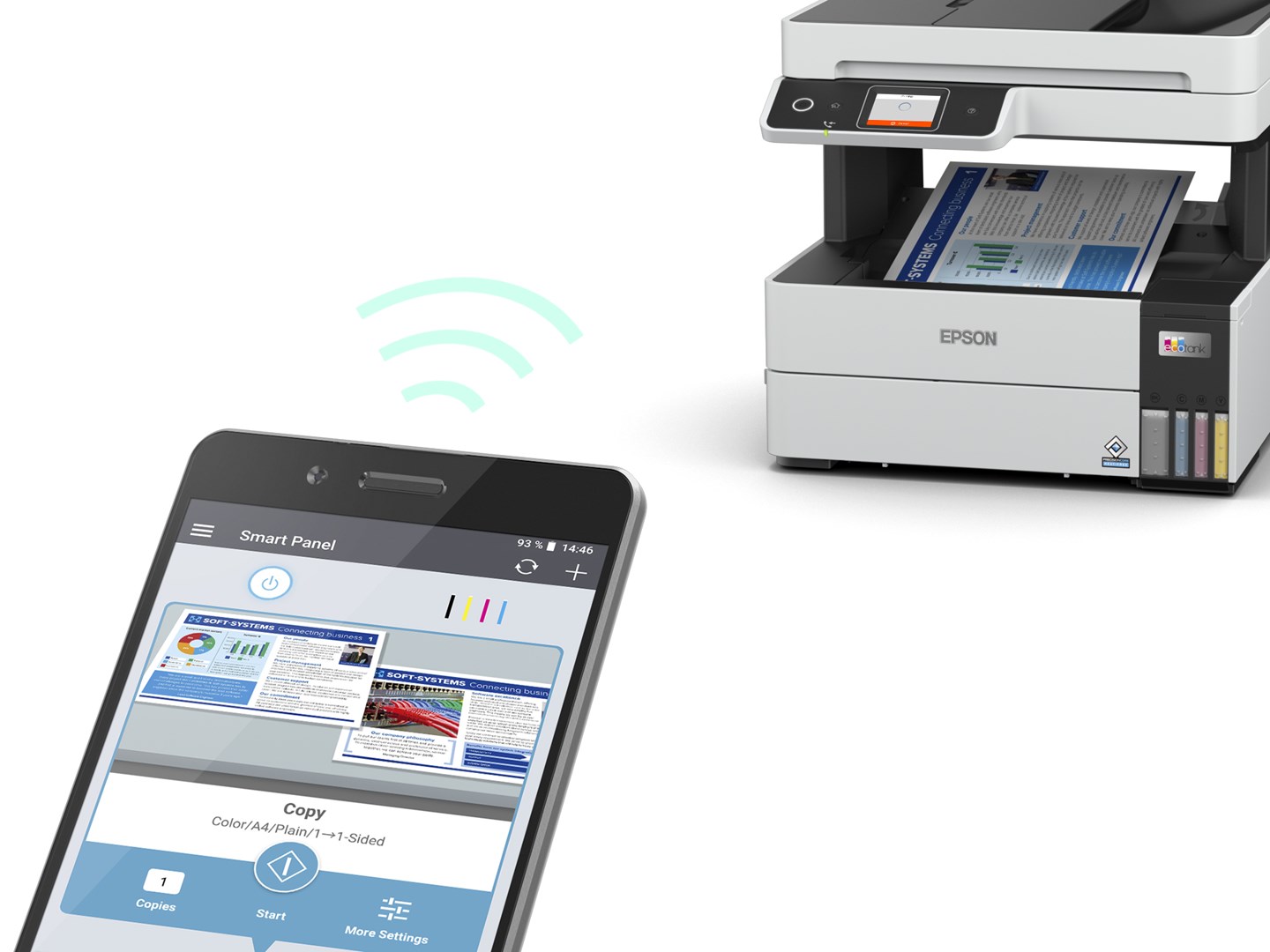 Epson EcoTank ET-5170 Inkjet A4 4800 x 1200 DPI 37 ppm Wi-Fi Epson EcoTank ET-5170 Inkjet A4 4800 x 1200 DPI 37 ppm Wi-Fi