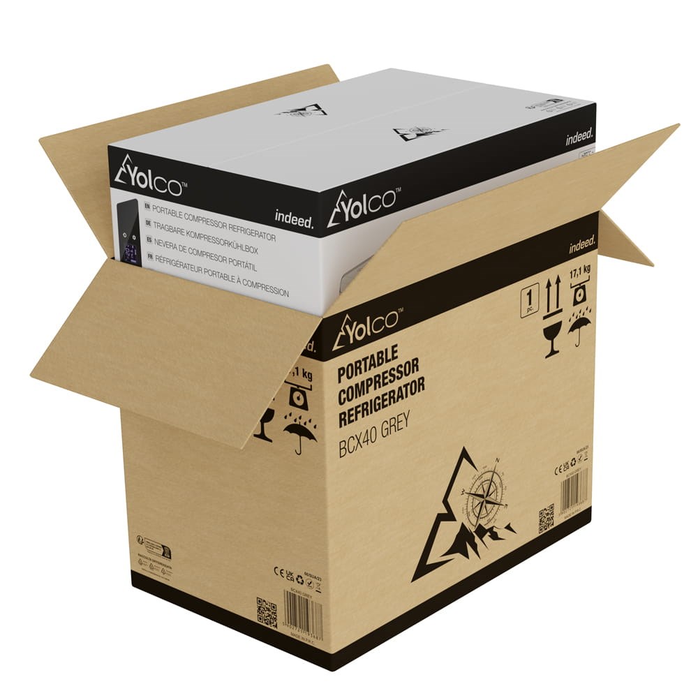 Yolco BCX40 fridge Portable (placement) 39 L F Grey Yolco BCX40 fridge Portable (placement) 39 L F Grey