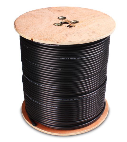 NS100 TRI GELLED BLACK COAXIAL CABLE - 300m spool NS100 TRI GELLED BLACK COAXIAL CABLE - 300m spool