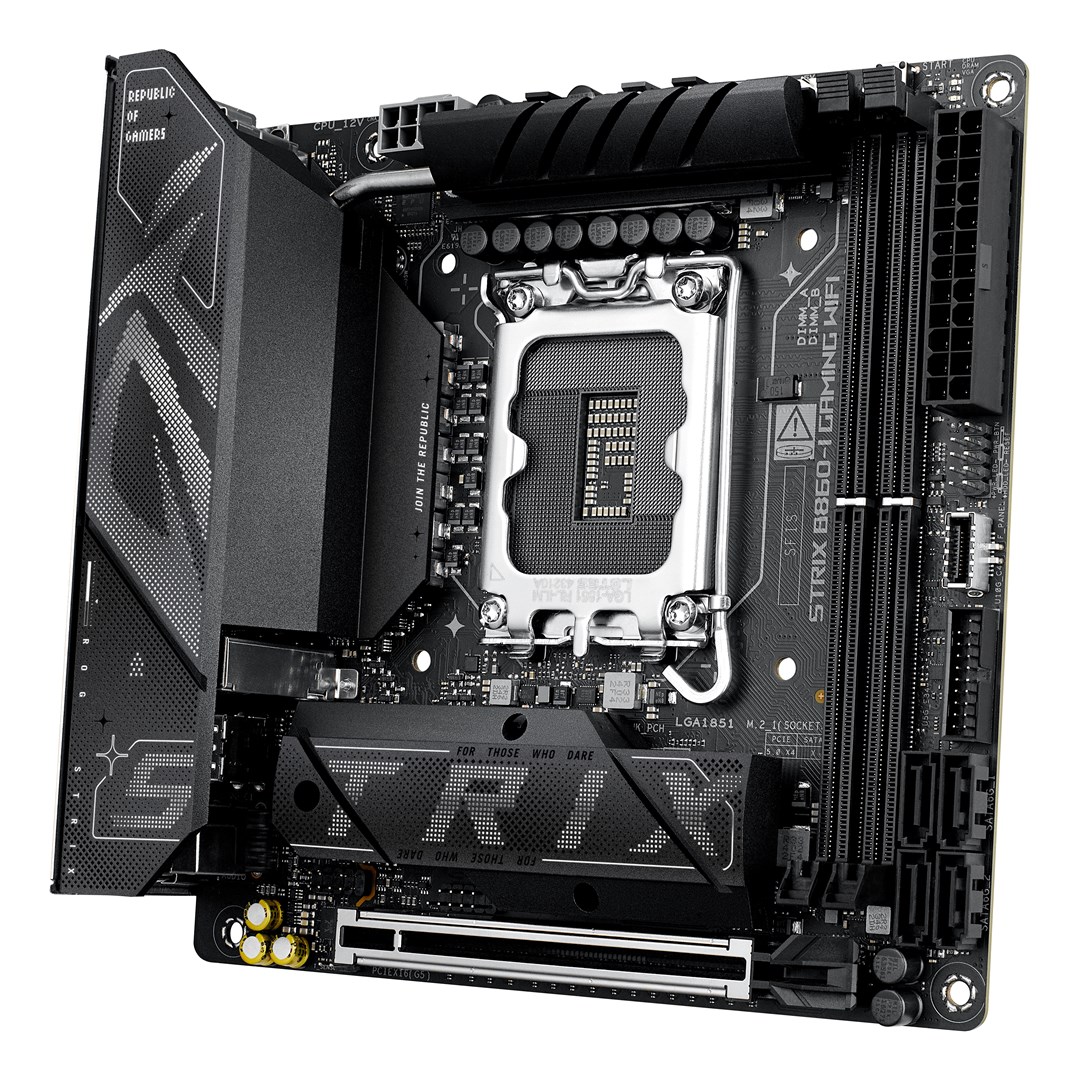 ASUS ROG STRIX B860-I GAMING WIFI Intel B860 LGA 1851 (Socket V1) mini ITX ASUS ROG STRIX B860-I GAMING WIFI Intel B860 LGA 1851 (Socket V1) mini ITX