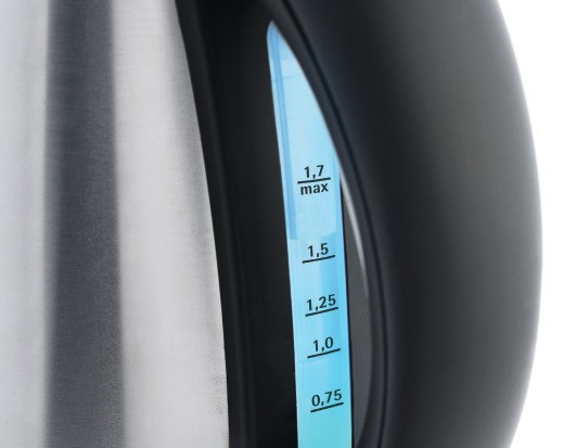 WMF Stelio 0413020012 electric kettle 1.7 L 2400 W Black, Stainless steel WMF Stelio 0413020012 electric kettle 1.7 L 2400 W Black, Stainless steel