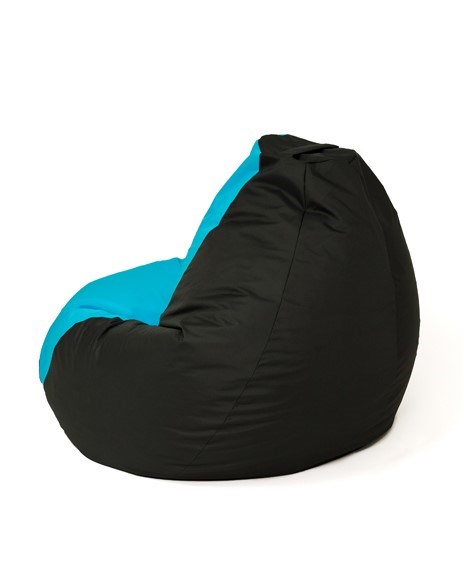 Sako bag pouffe Pear black and blue XL 130 x 90 cm Sako bag pouffe Pear black and blue XL 130 x 90 cm