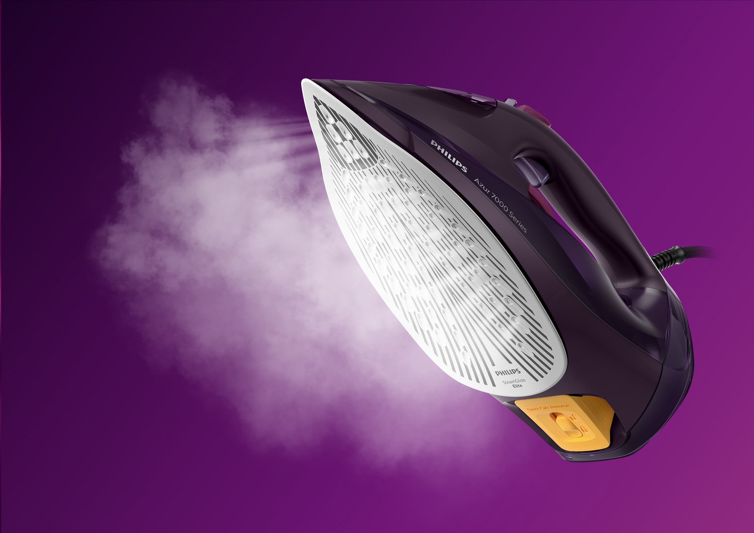 Philips 7000 series DST7061/30 iron Steam iron SteamGlide Elite soleplate 3000 W Purple Philips 7000 series DST7061/30 iron Steam iron SteamGlide Elite soleplate 3000 W Purple