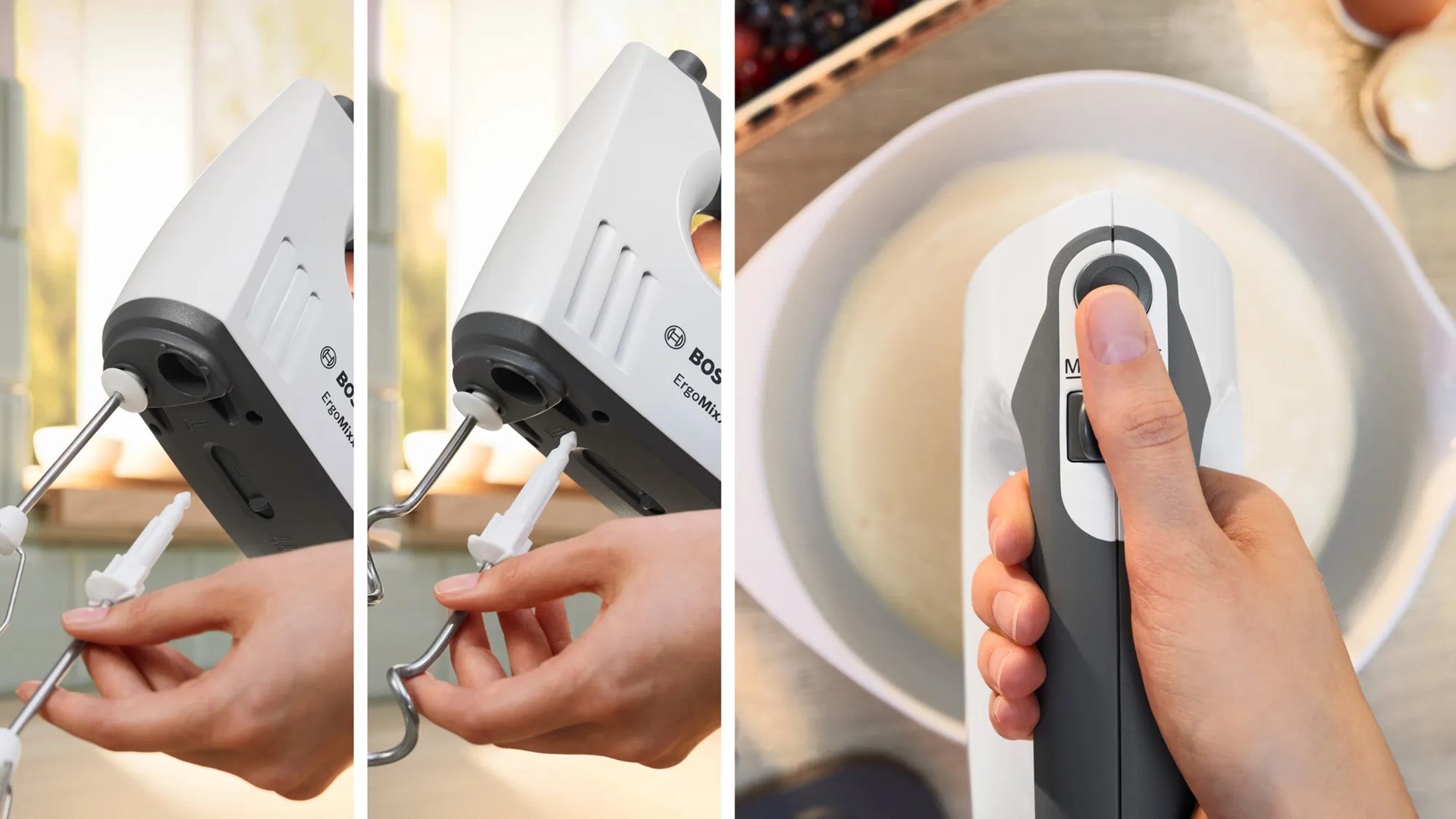 Bosch MFQ37470 Hand mixer 750 W Black, White Bosch MFQ37470 Hand mixer 750 W Black, White