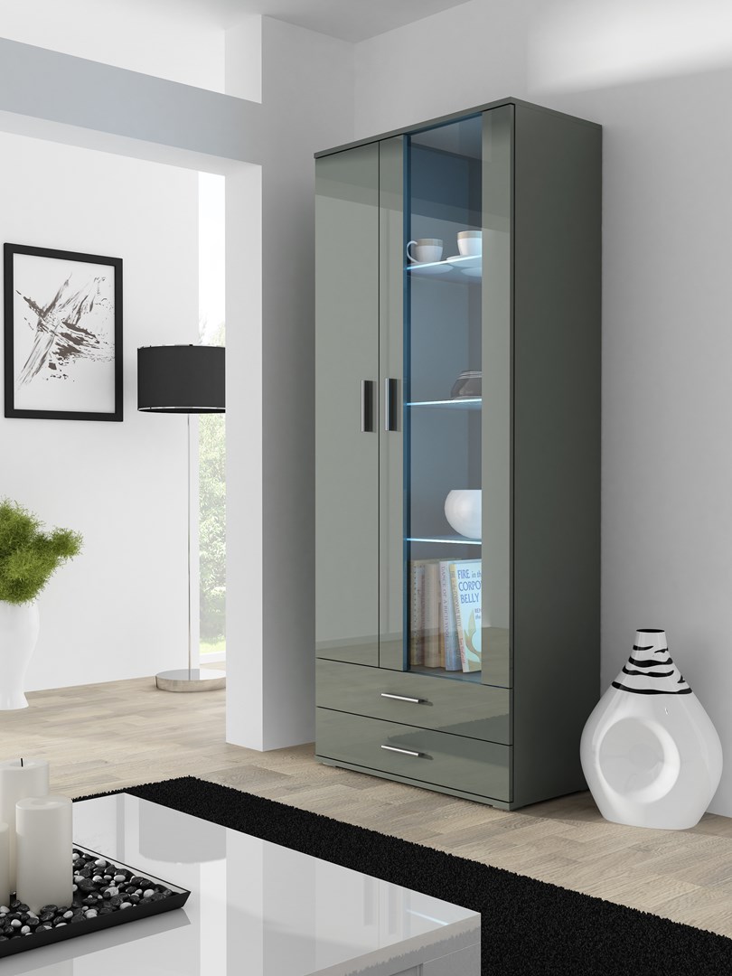 SOHO 8 set (RTV180 cabinet + S6 + shelves) Grey / Gloss grey SOHO 8 set (RTV180 cabinet + S6 + shelves) Grey / Gloss grey