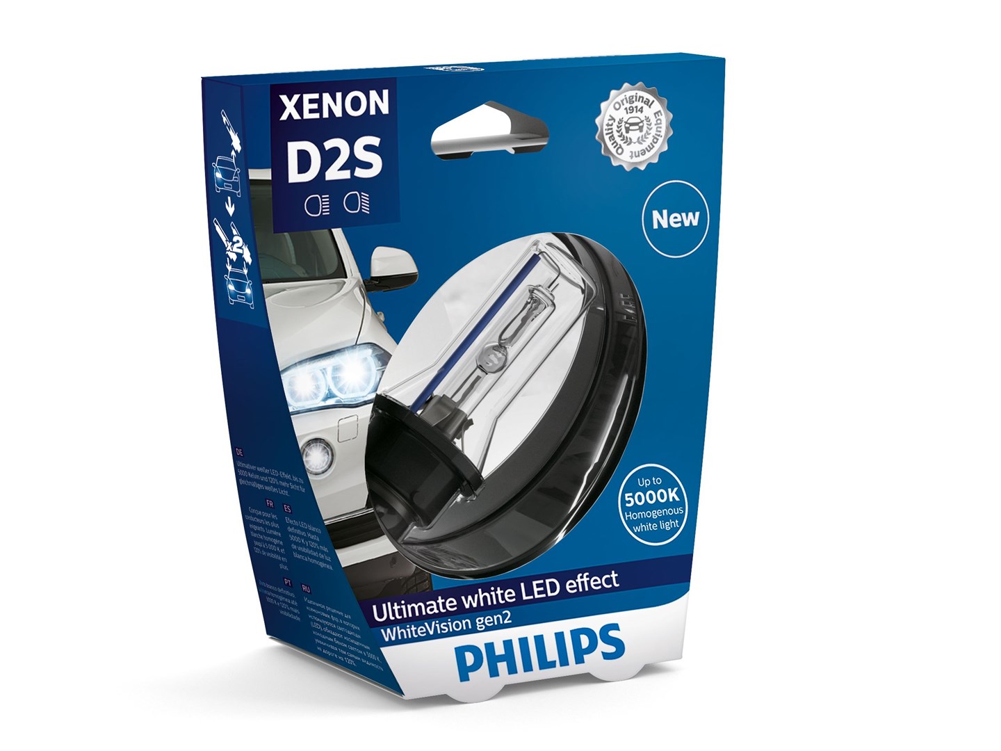 Philips WhiteVision Xenon gen2 85122WHV2S1 Xenon car headlight bulb Philips WhiteVision Xenon gen2 85122WHV2S1 Xenon car headlight bulb