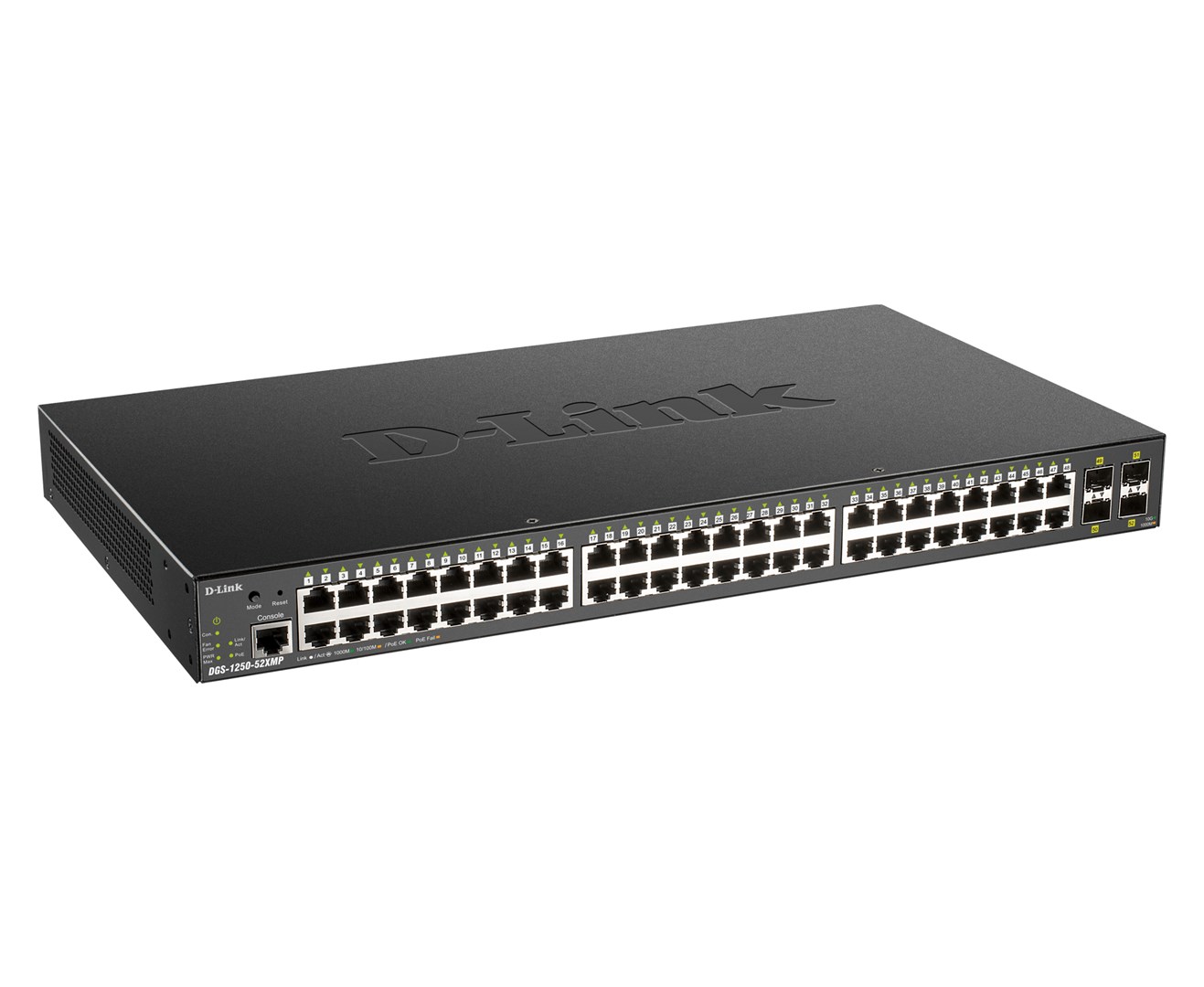 D-Link 48-port Gigabit Smart Managed Switch with 4 x 10G SFP+, 370Watts D-Link 48-port Gigabit Smart Managed Switch with 4 x 10G SFP+, 370Watts