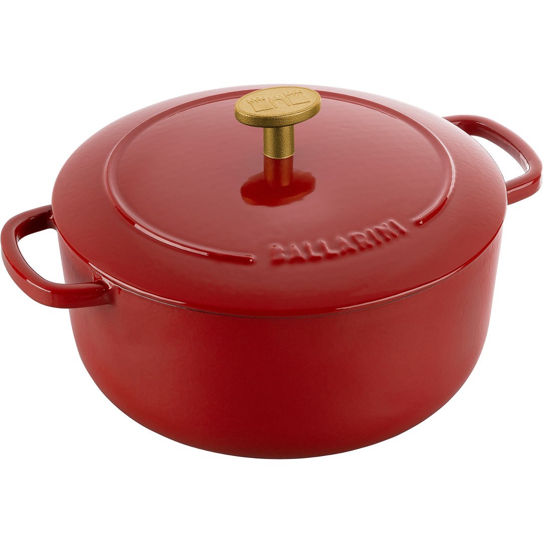 BALLARINI BELLAMONTE Cast iron pot round 2.6 ltr, red BALLARINI BELLAMONTE Cast iron pot round 2.6 ltr, red