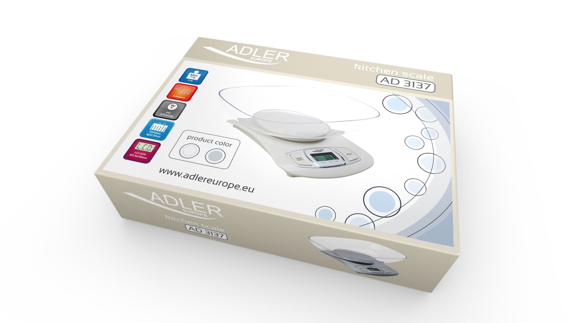 Adler AD 3137s Silver Countertop Electronic kitchen scale Adler AD 3137s Silver Countertop Electronic kitchen scale