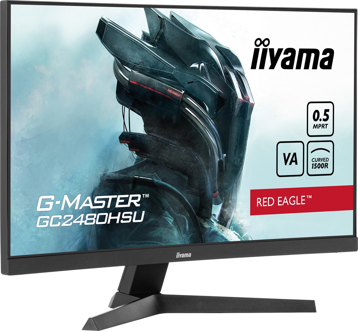 iiyama G-MASTER Immerse yourself in the game with the curved GC2480HSU Red Eagle with 180Hz refresh rate iiyama G-MASTER Immerse yourself in the game with the curved GC2480HSU Red Eagle with 180Hz refresh rate