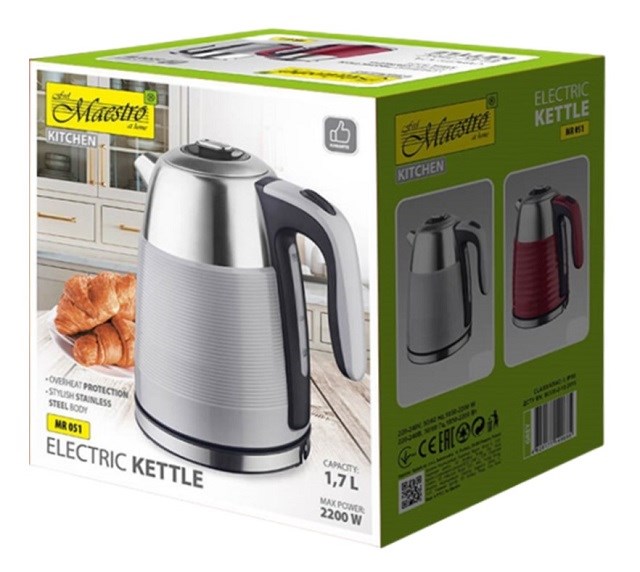 MAESTRO electric kettle 1,7l MR-051-GREY MAESTRO electric kettle 1,7l MR-051-GREY
