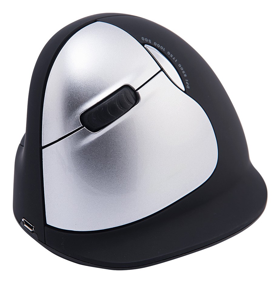 R-Go Tools Ergonomic mouse R-Go HE Break with break software, large (hand size ≥ 185 mm), left-handed, Bluetooth, black R-Go Tools Ergonomic mouse R-Go HE Break with break software, large (hand size ≥ 185 mm), left-handed, Bluetooth, black