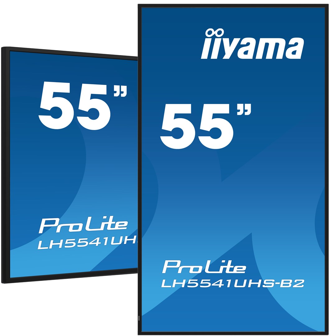 iiyama 55" Professional Digital Signage display with 4K UHD resolution and 24/7 operating time iiyama 55" Professional Digital Signage display with 4K UHD resolution and 24/7 operating time
