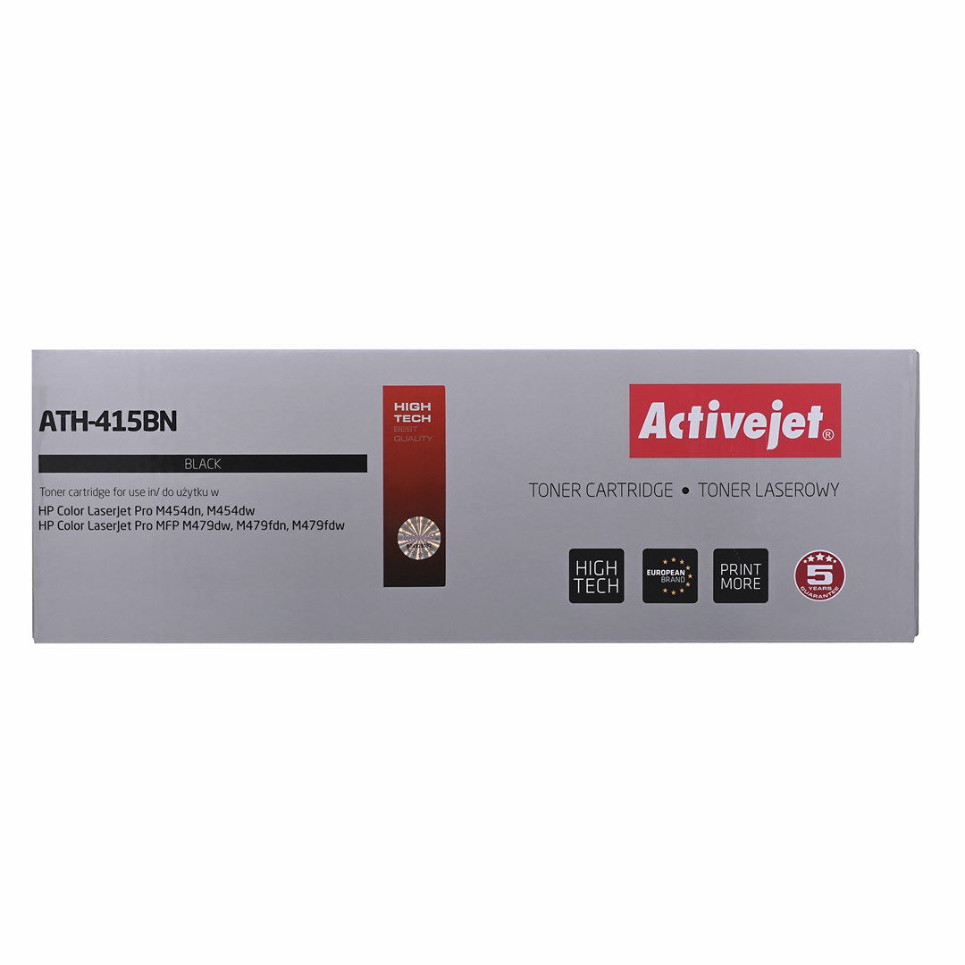 Activejet ATH-415BN Toner (replacement for HP 415A W2030A; Supreme; 2,400 pages; black) with chip Activejet ATH-415BN Toner (replacement for HP 415A W2030A; Supreme; 2,400 pages; black) with chip