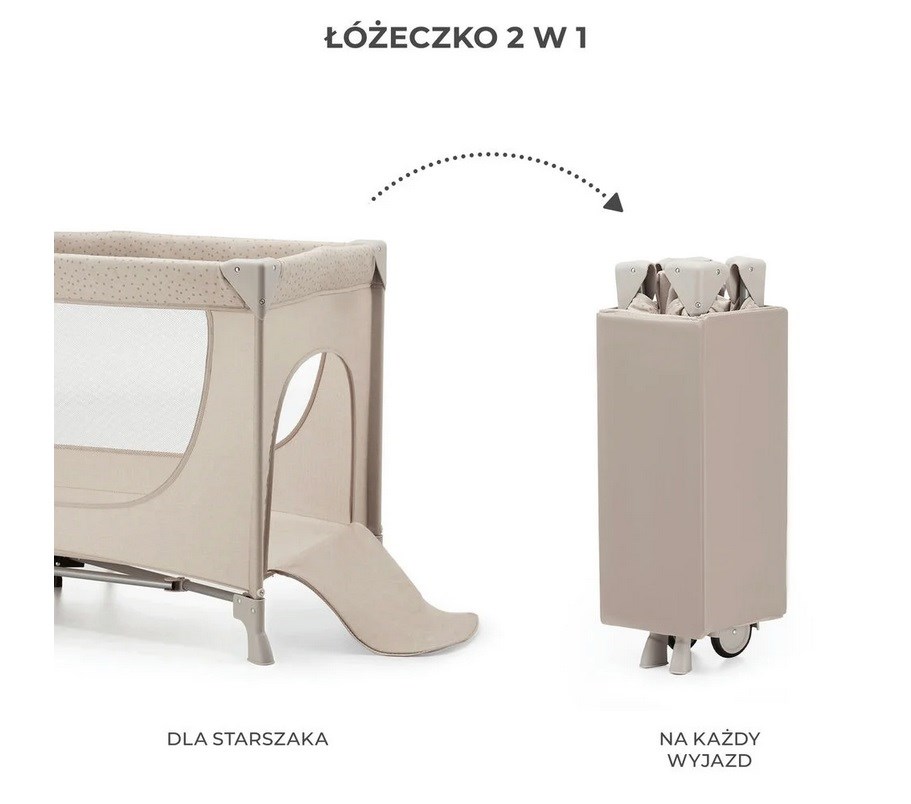 KinderKraft travel cot JOY 2 BEIGE KinderKraft travel cot JOY 2 BEIGE
