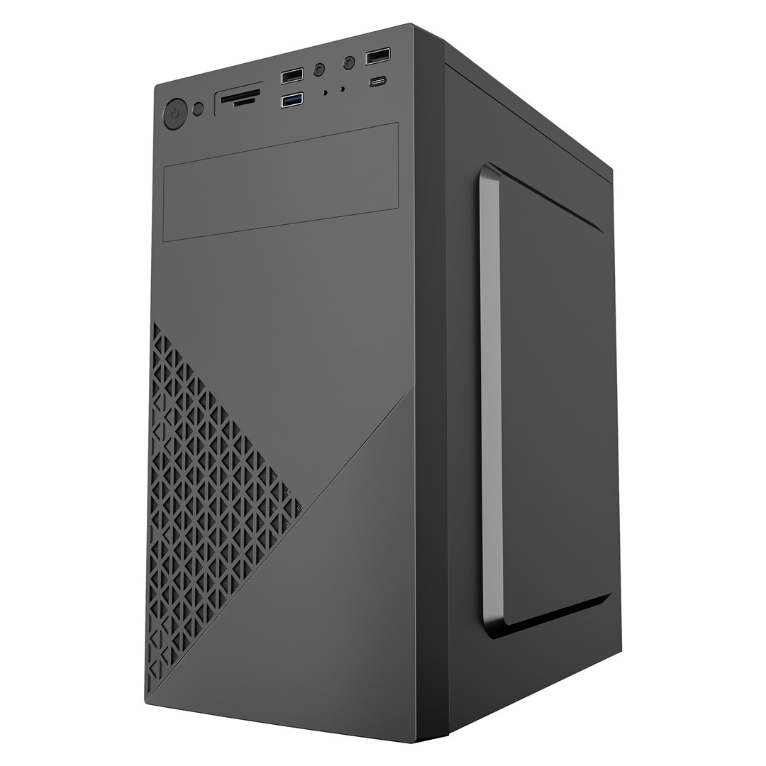 Gembird CCC-FC-K170-600W Office computer case Fornax K170, mATX, black + 600W 80PLUS bronze PSU Gembird CCC-FC-K170-600W Office computer case Fornax K170, mATX, black + 600W 80PLUS bronze PSU