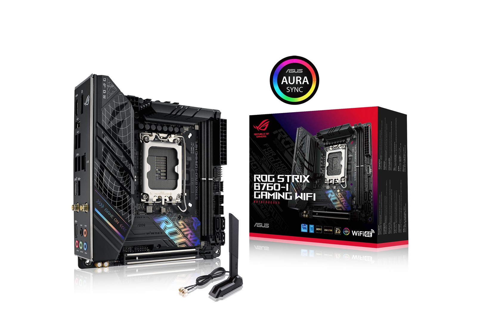 ASUS ROG STRIX B760-I GAMING WIFI Intel B760 LGA 1700 mini ITX ASUS ROG STRIX B760-I GAMING WIFI Intel B760 LGA 1700 mini ITX