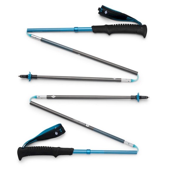 DIAMOND BLACK DISTANCE CARBON TREKKING POLES, 115 CM - DESERT SKY DIAMOND BLACK DISTANCE CARBON TREKKING POLES, 115 CM - DESERT SKY