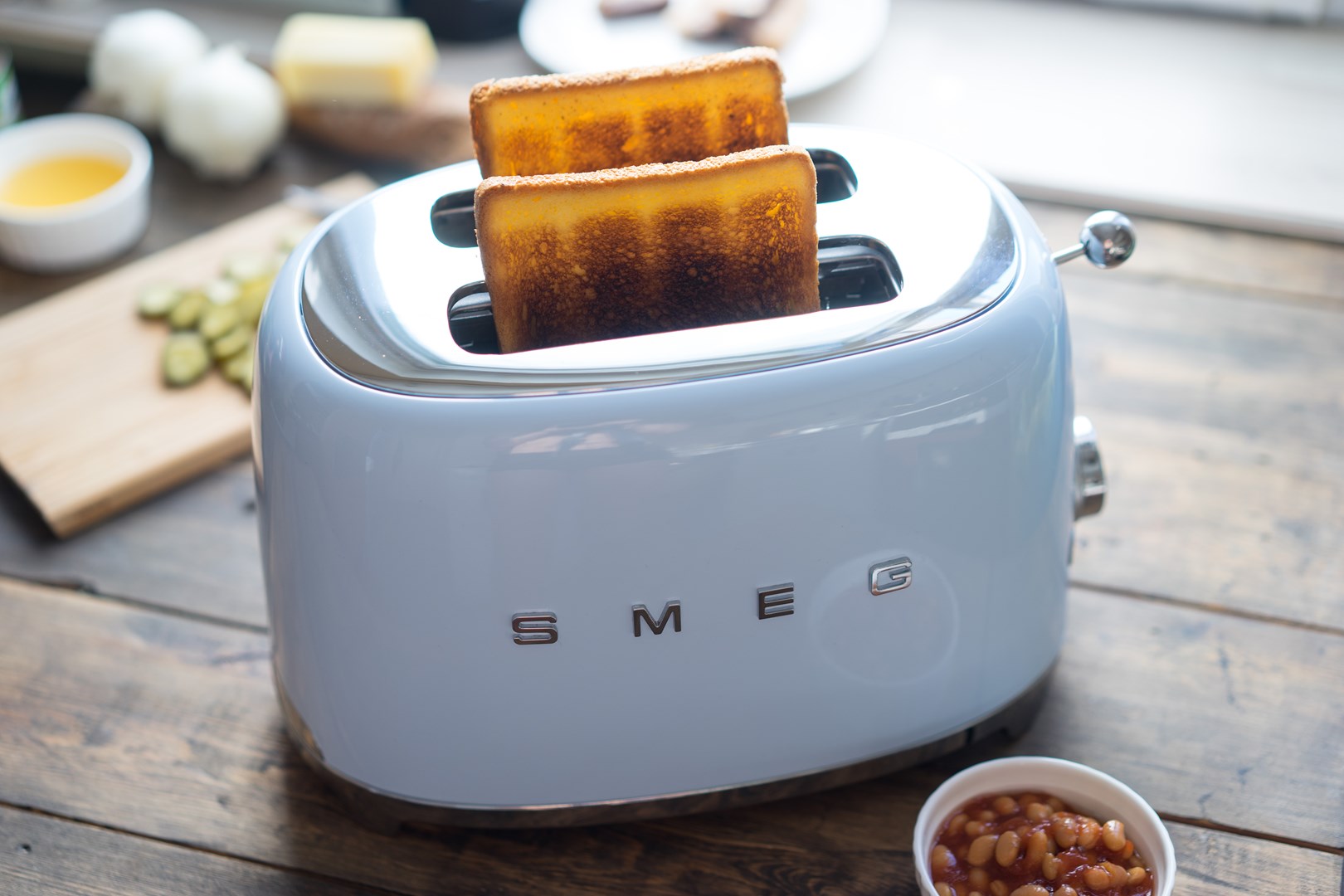 Smeg 50's Style Toaster TSF01PBEU Pastel Blue Smeg 50's Style Toaster TSF01PBEU Pastel Blue
