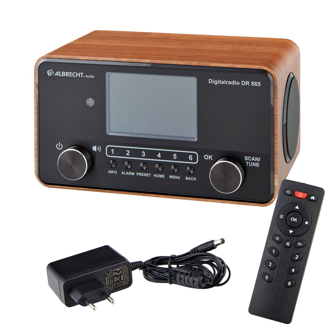 Albrecht DR 865 Portable Digital Black, Wood Albrecht DR 865 Portable Digital Black, Wood