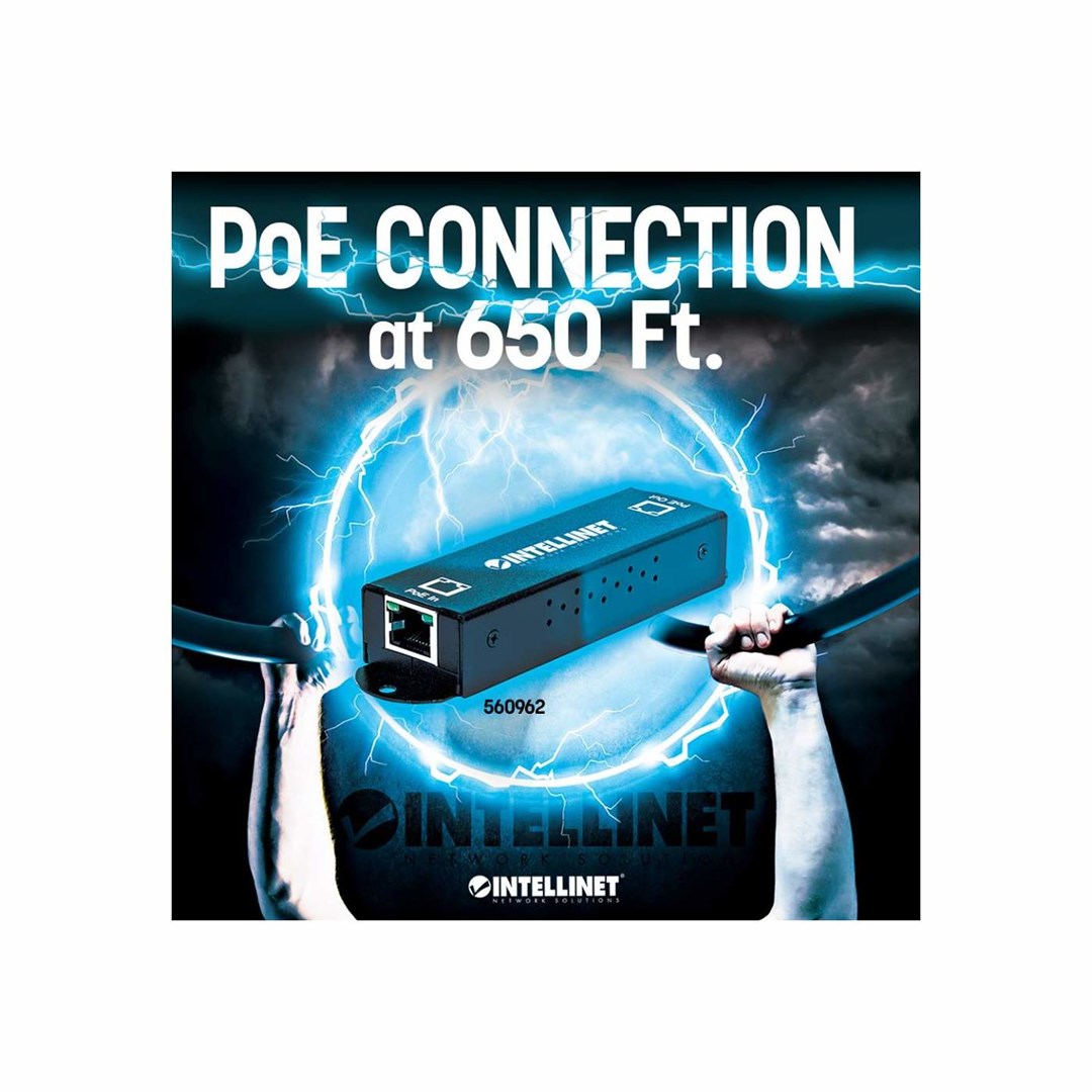 Intellinet Gigabit High-Power PoE+ Extender Repeater, IEEE 802.3at/af Power over Ethernet (PoE+/PoE), metal Intellinet Gigabit High-Power PoE+ Extender Repeater, IEEE 802.3at/af Power over Ethernet (PoE+/PoE), metal
