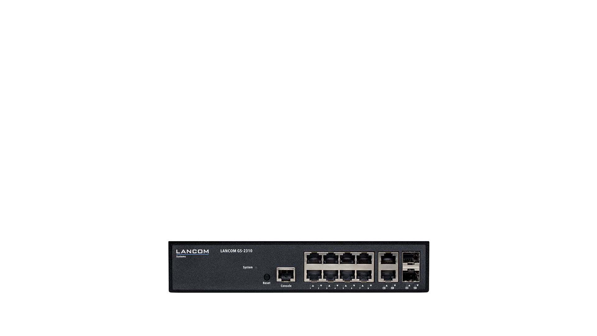 LANCOM GS-2310 Managed L2 Gigabit Ethernet (10/100/1000) 1U Black LANCOM GS-2310 Managed L2 Gigabit Ethernet (10/100/1000) 1U Black