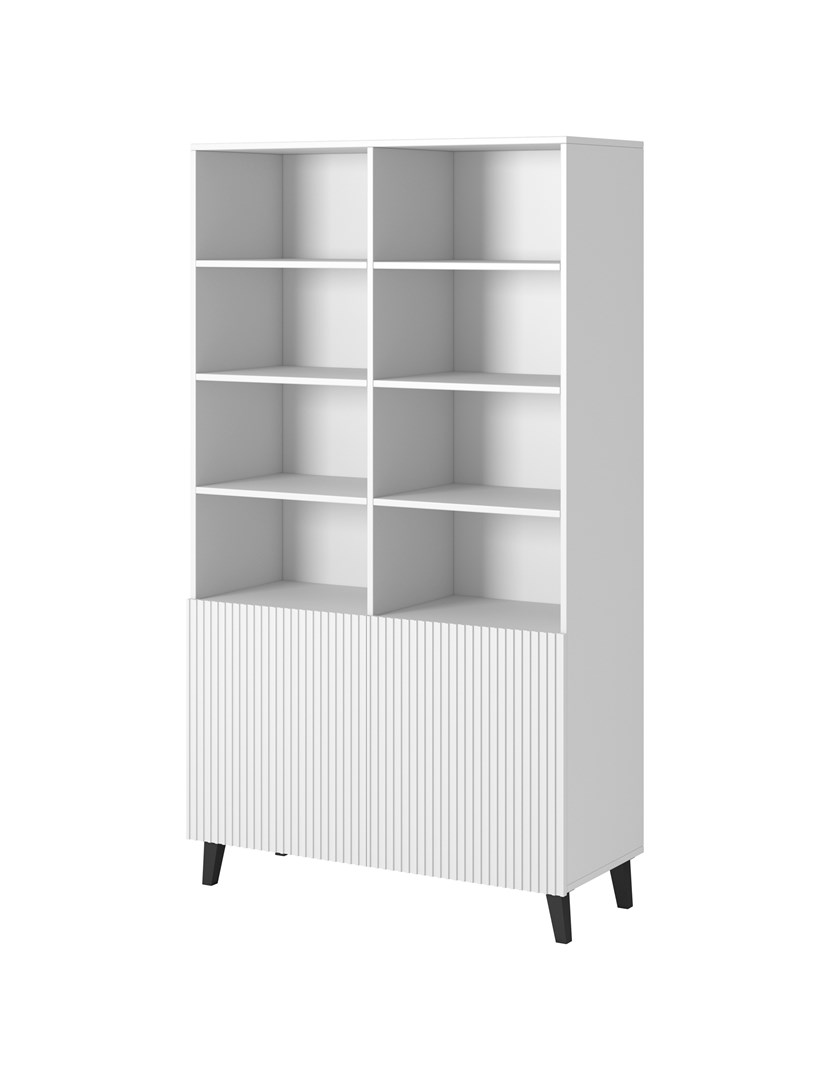 Shelving unit PAFOS 100x40x176.5 cm white matt Shelving unit PAFOS 100x40x176.5 cm white matt