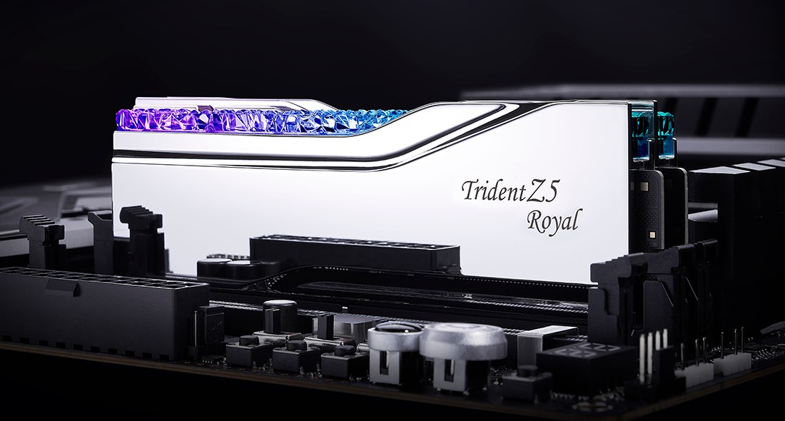 G.Skill Trident Z5 Royal F5-8000J3848F24GX2-TR5S memory module 48 GB 2 x 24 GB DDR5 8000 MT/s G.Skill Trident Z5 Royal F5-8000J3848F24GX2-TR5S memory module 48 GB 2 x 24 GB DDR5 8000 MT/s